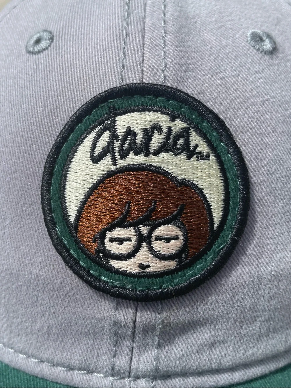 Daria MTV Iconic Animated Series 2017 Viacom Strapback Gray Green Hat